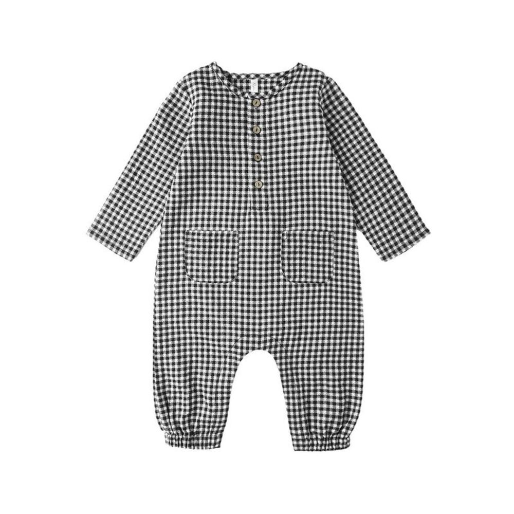 Rylee & Cru Long Sleeve Woven Jumpsuit, Black